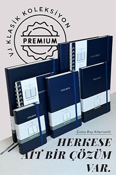 Nota Bene Premium Sert Kapak Defter, 21x29 cm, Çizgili