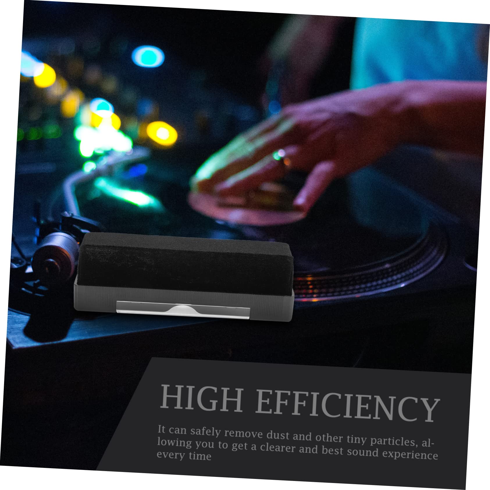 PartyKindom 4sets Spazzola Professionale Per Pulizia Dischi in Vinile Antistatico Con Setole Flessibili Per Rimuovere Polvere e Sporco Tuoi Vinili Adatta Per Giradischi e Di Dischi