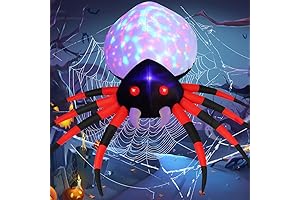 GOOSH Halloween Inflatable Spider Outdoor Decoration