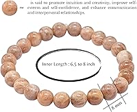 Vista 236 de Amazing Gemstone Pulsera de cristal para mujeres y hombres, pulsera de cristal curativo de protección, pulsera elástica con cuentas de piedras