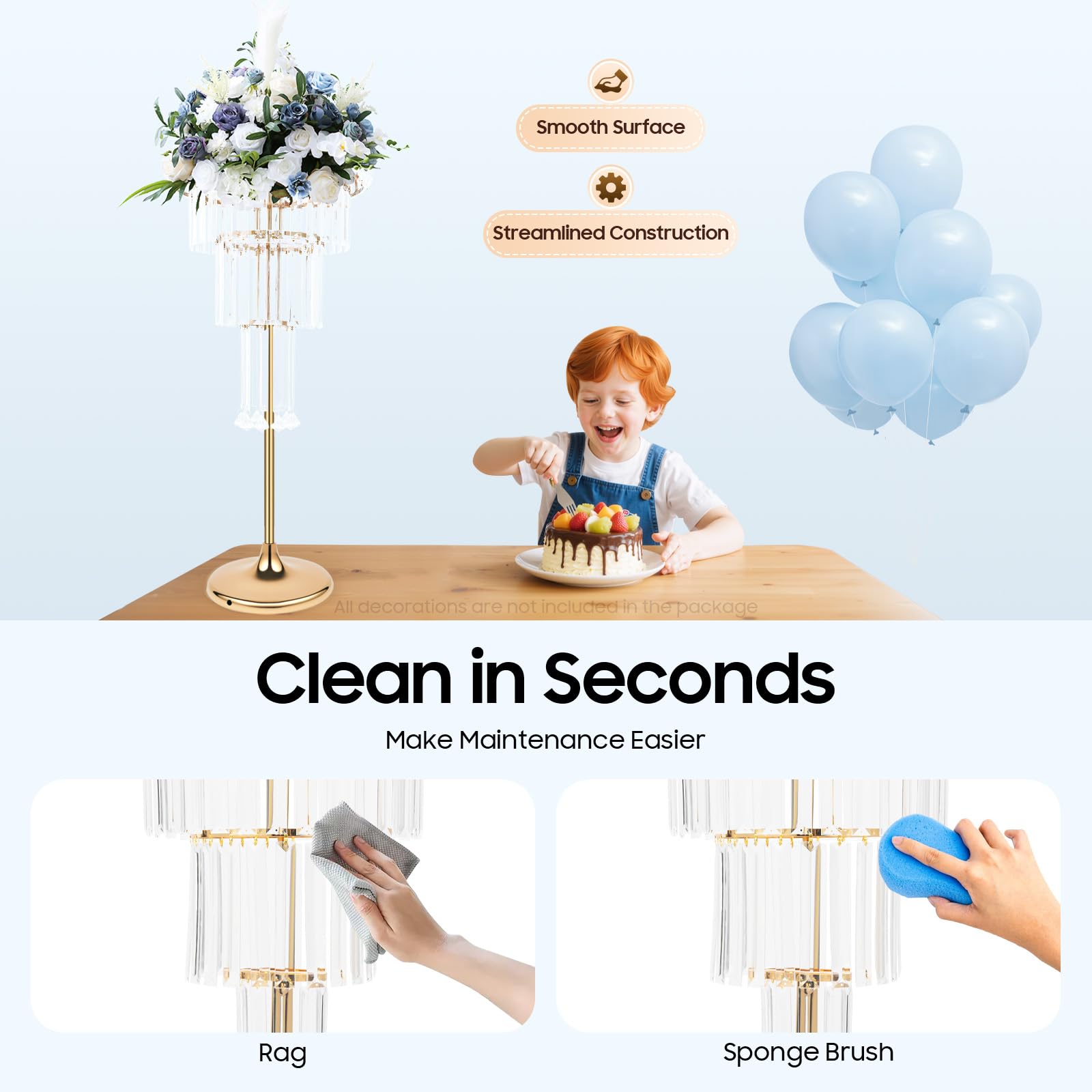 Supporto per fiori a 4 livelli in metallo con ciondoli in cristallo, oro/argento, moderno supporto per piante per matrimoni ed eventi, vaso da fiori per interni ed esterni, altezza 82 cm