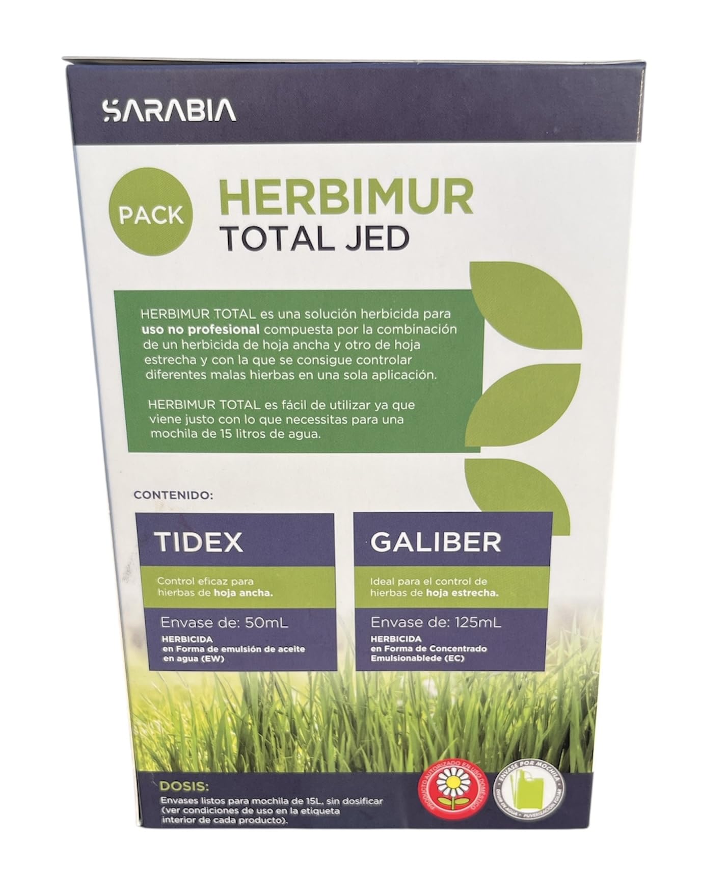 Herbicida total Tidex + Galiber para 15 litros. Herbicida sistémico de mayor eficacia que glifosato. Herbimur