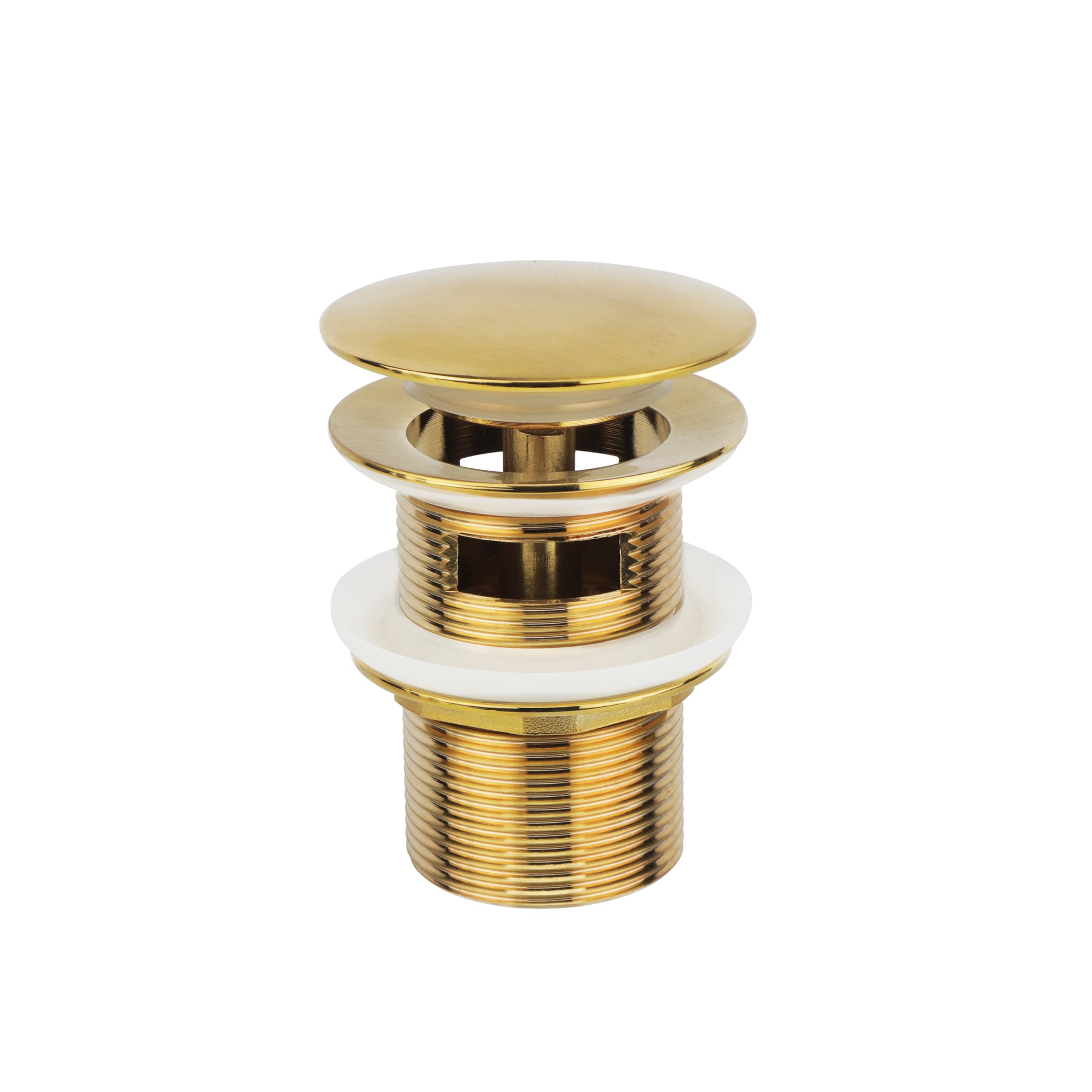 Brass Freestanding Tub Drain Stopper, Pop Up Tub Drain for Freestanding Tubs, Fits Most Freestanding Tubs (Brushed Gold)