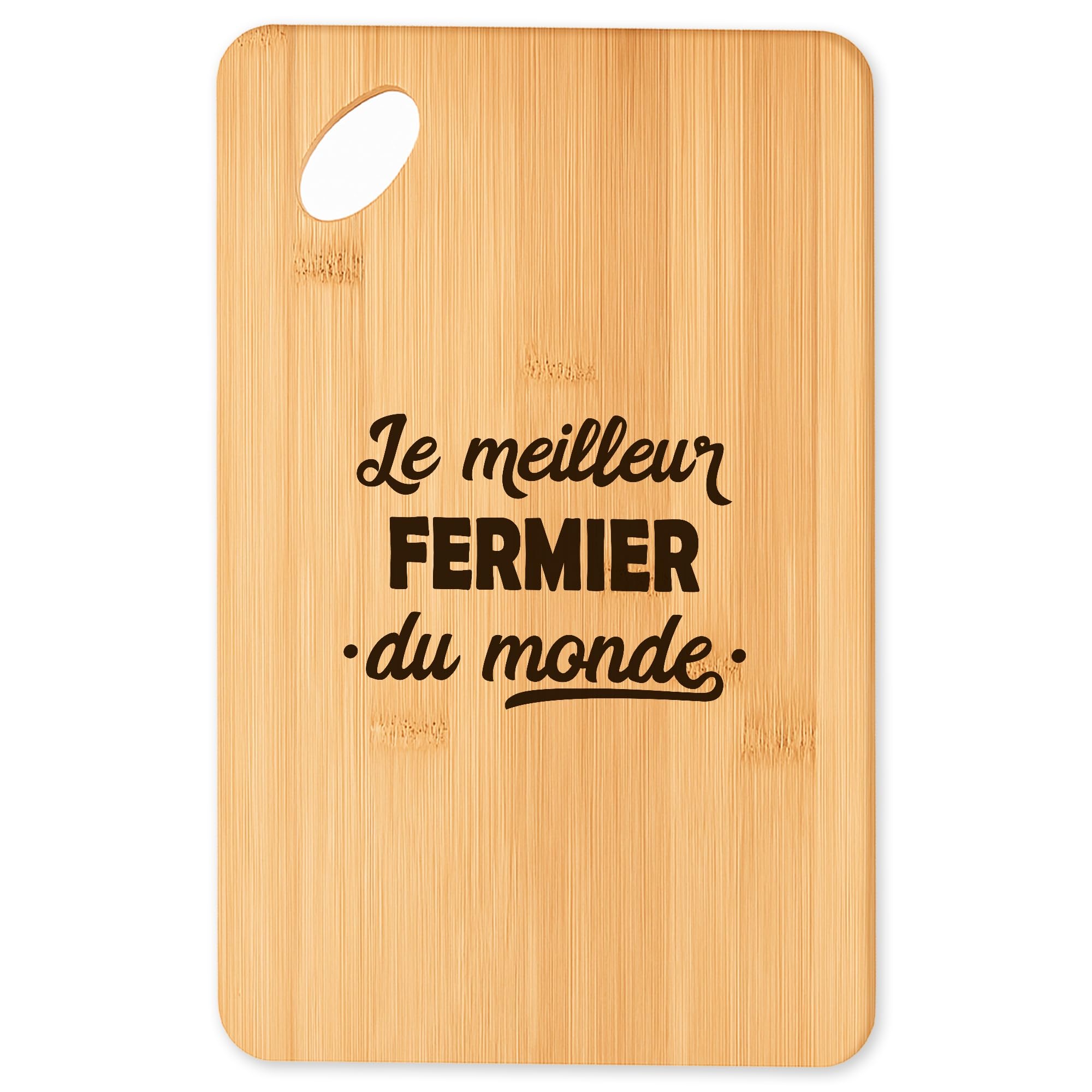 Cadeau original de cuisine : la planche apéro Super Fermier 2 en bambou