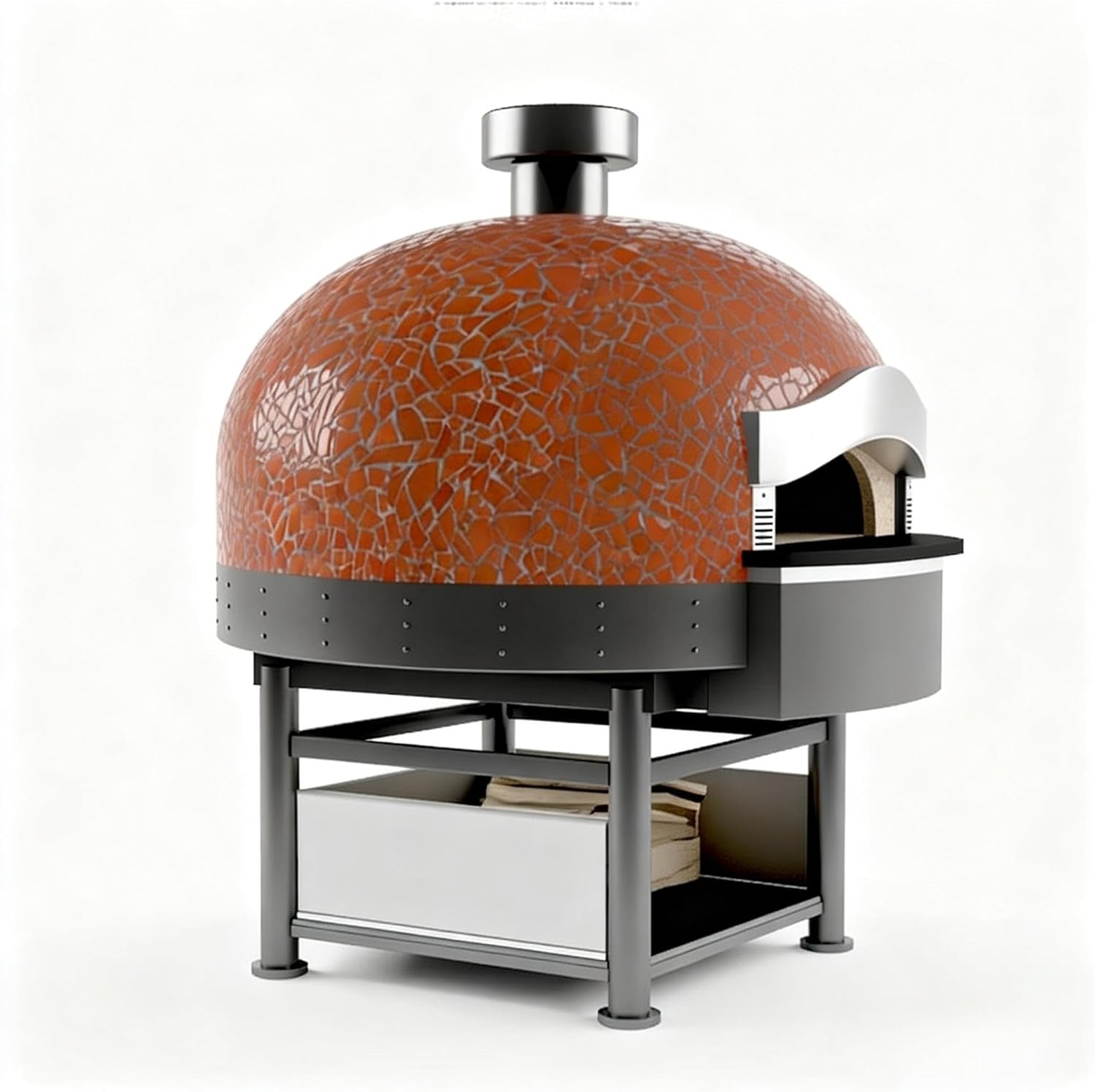 Portable Pizza Oven Indoor Outdoor Multi-Fuel, Ideal for Camping Backyard Home Kitchen, Fast Heating & Easy To Carry, Perfect for Pizza Lovers