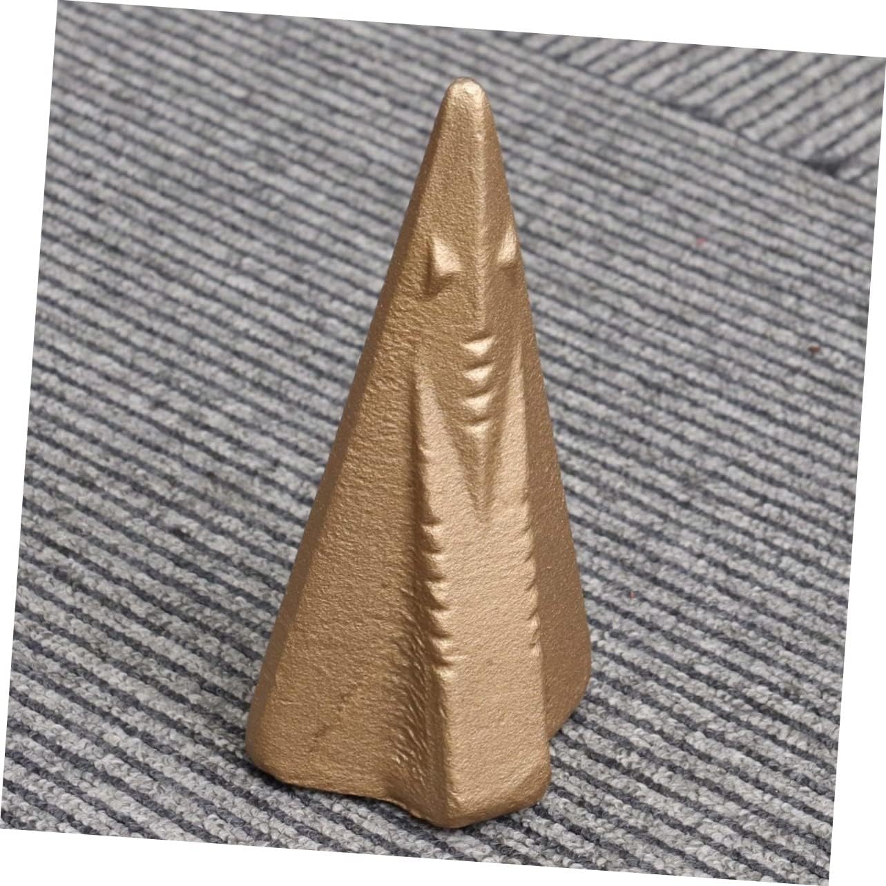 BESPORTBLE Felled Wood Splitting Wedge Diamond Tip Steel Splitter 3.5lb Log Splitter Wedge Tool for Wood Splitting Heat Treated High Carbon Steel