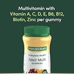 NATURE'S BOUNTY Adult Multi Gummies, Helps to Support Immune Function, Helps Development Of Bones & Teeth, Cherry, Grape & Orange Flavours, 187.5 g