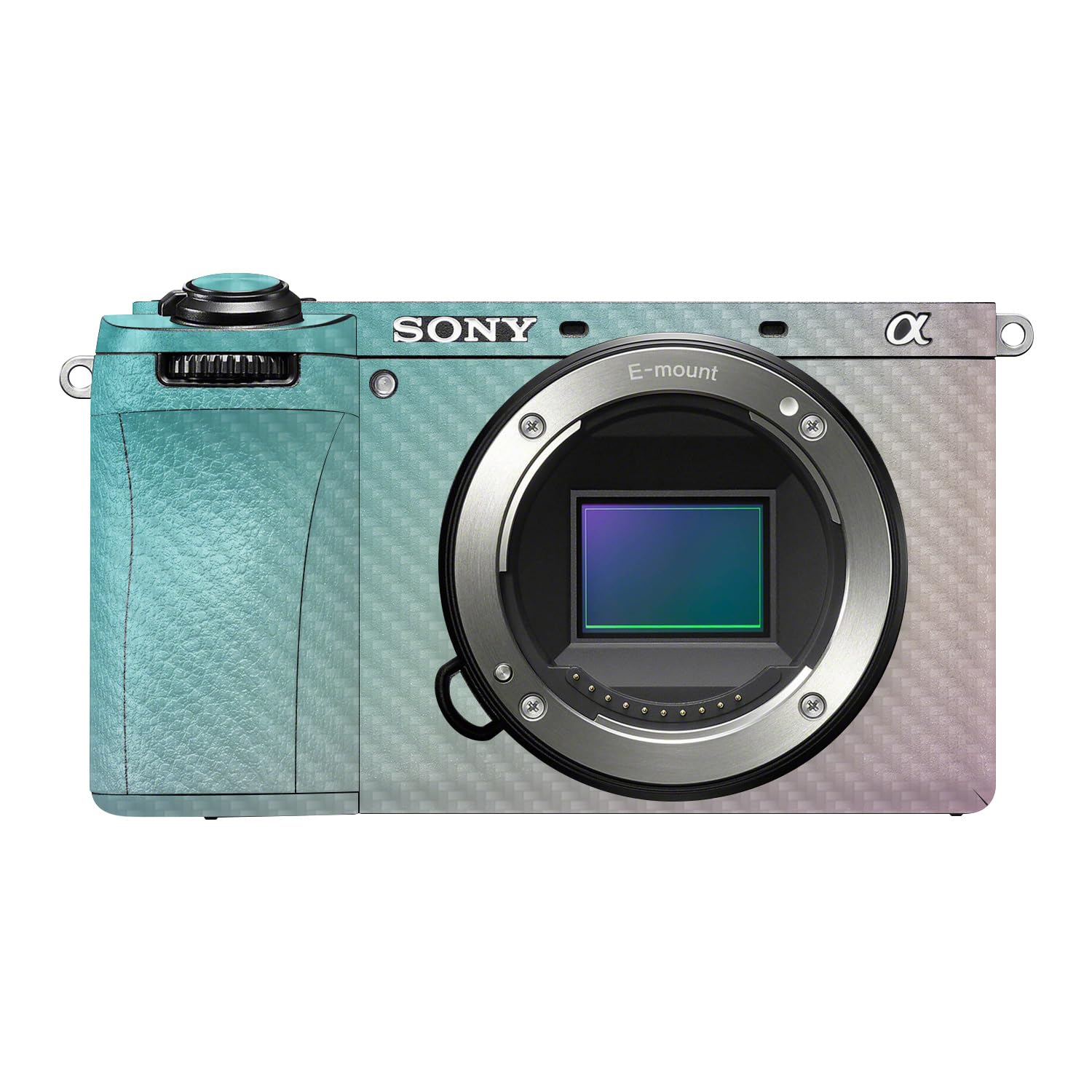 Carbon Fiber Camera Skin Compatible with Sony A6700 Mirrorless Camera (2023) - Vivid Fog - Premium 3M Vinyl Protective Wrap Decal Cover - Easy to Apply | Crafted in the USA by MightySkins