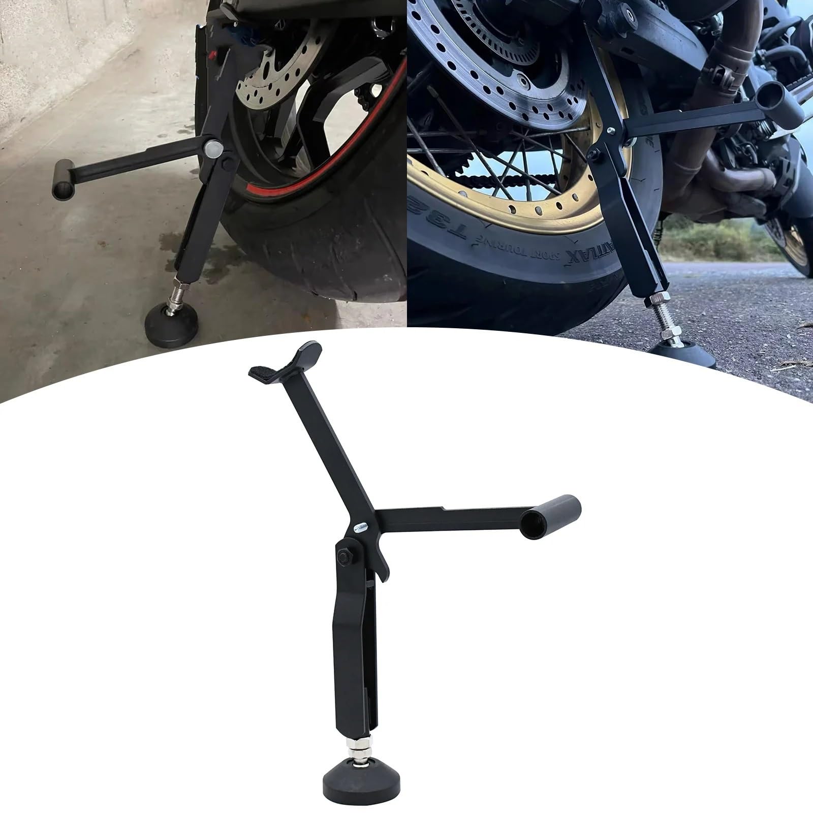 adapter podpórki Podnośnik koła motocykla Podpórka boczna pasuje do Kawasaki 125 250 300 400 Pasuje Ninja 650R ZX6R ER6N
