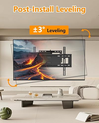 Miniatura 6 de HY-Bracket - Soporte de pared para TV con movimiento completo, con giro y inclinación, para la mayoría de LED, OLED, 4 K planoscurvados