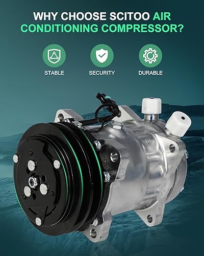 Miniatura 1006 de SCITOO CO 10739C - Compresor de CA compatible con Honda Element 2.4L 2003 2004 2005 2006 2007 2008 2009 2010 2011