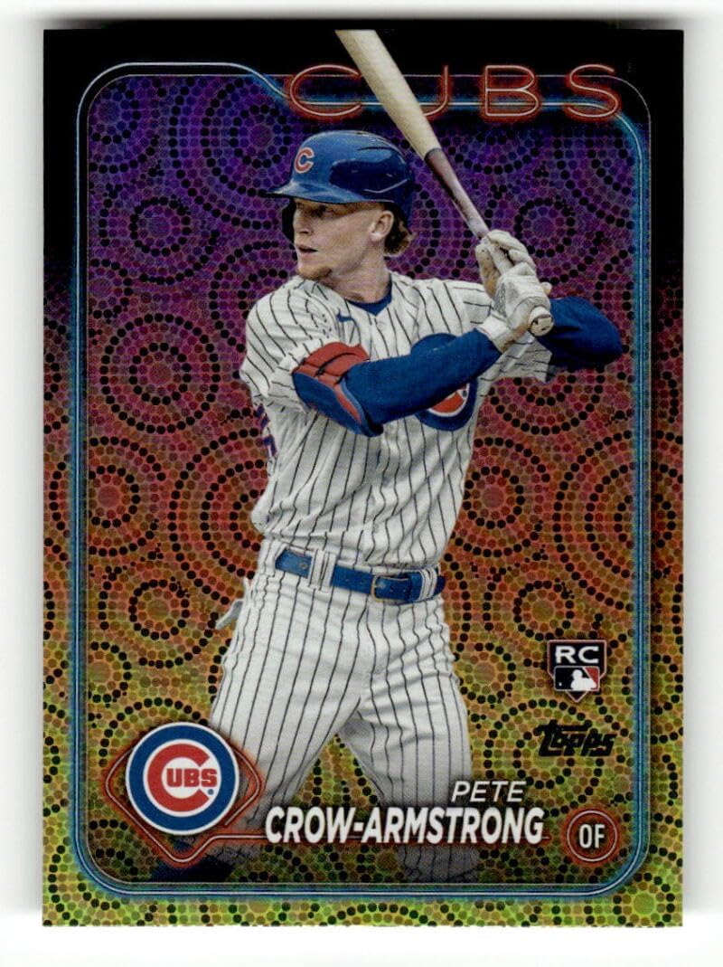 2024 Topps Fireworks #407 Pete Crow-Armstrong RC Rookie Chicago Cubs MLB Baseball Trading Card