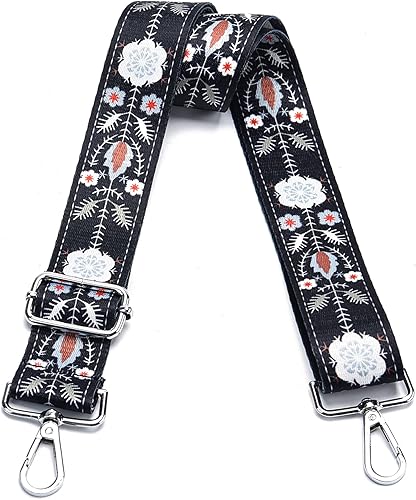 Miniatura 107 de Correa ancha para bolso, correa ajustable para bolsa cruzada, correas de hombro plateadas