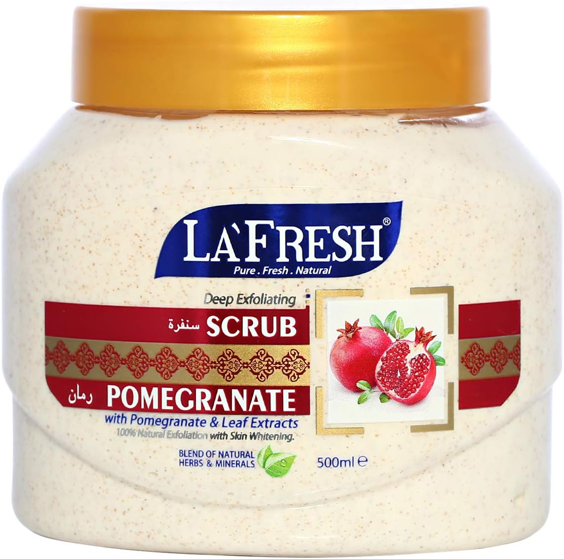 La Fresh Pomegranate Face Scrub, 500 ml