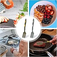 Vista 6 de 2 tenedores flexibles de silicona, gran tenedor de cocina de silicona, resistente al calor, multifunción, antiadherente, para utensilios de cocina
