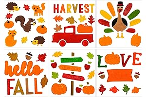 Enchanting Fall Gel Clings for Autumn Ambiance