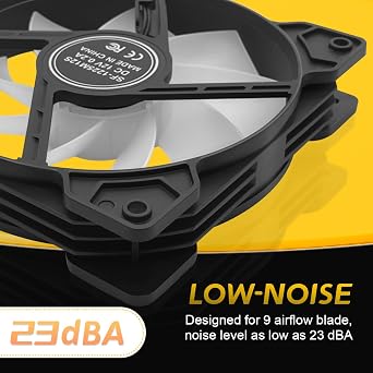120mm ARGB Fans 4PIN PWM Computer Case Cooler Up to 1600 RPM CPU Quiet Hydraulic Bearing Gaming PC Fans 3 Pack Ventiladores PC for Computer Case & Radiator