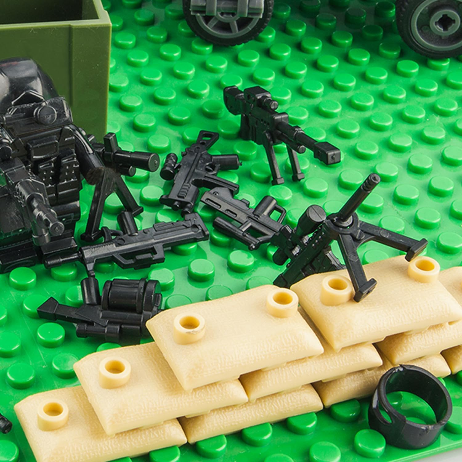 Military Weapon Pack Kit Toys, 83 PCS U.S. Special Forces Weapons Guns Toys，Kids Gun Weapon Building Block Compatible with Major Brands