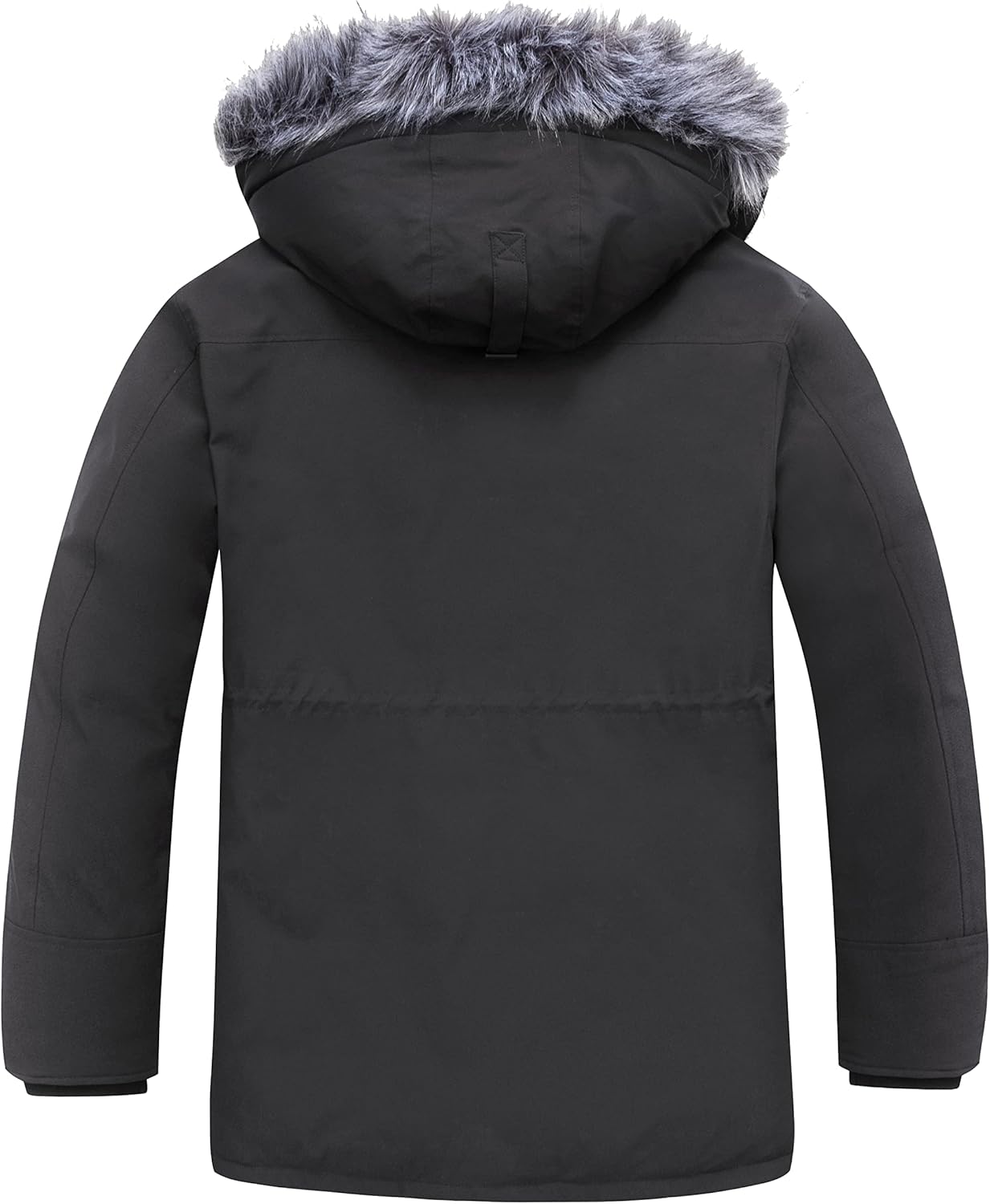 wantdo Men's Big and Tall Winter Coat Warm Long Puffer Jacket Thicken Snow Parka Outerwear with Removable Hood - Image 3