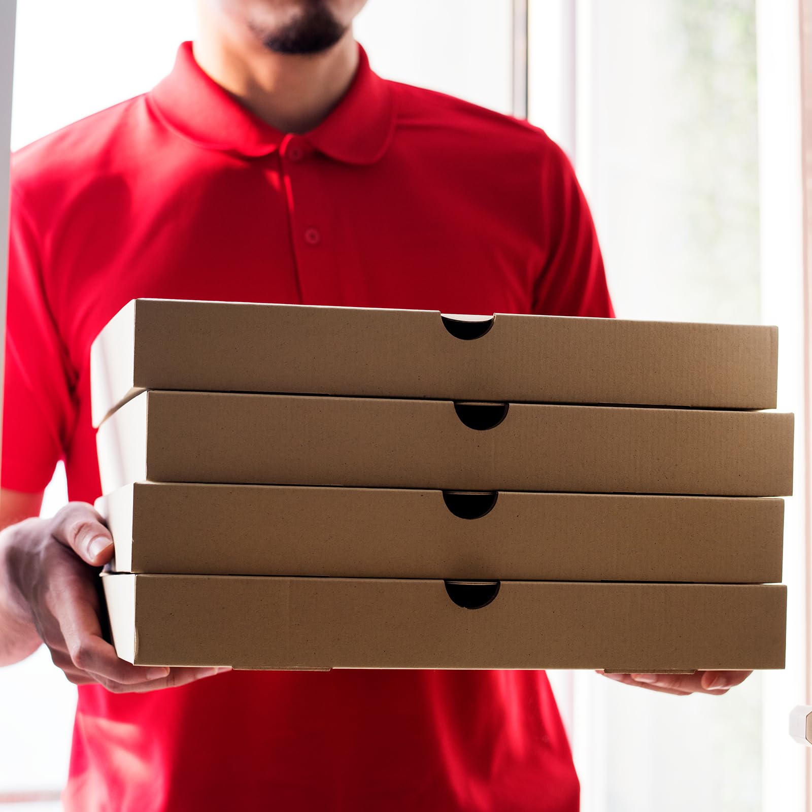 QUARKZMAN Mini-Pizzakartons Aus Kuhhautpapier – 10 Stück, 7 X 7 Zoll (ca. 18,5 Cm), Weiß, Für Pizza-Partys & Snacks