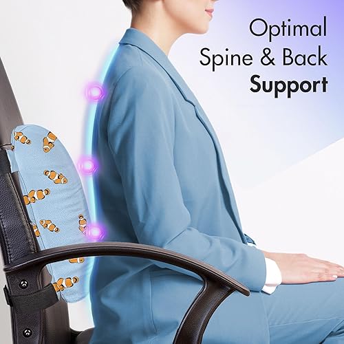 Miniatura 9 de Ambesonne Almohada lumbar floral, estampado de siluetas de bolso de pastor en tonos pastel silenciosos, cojín de respaldo suave para sillas de