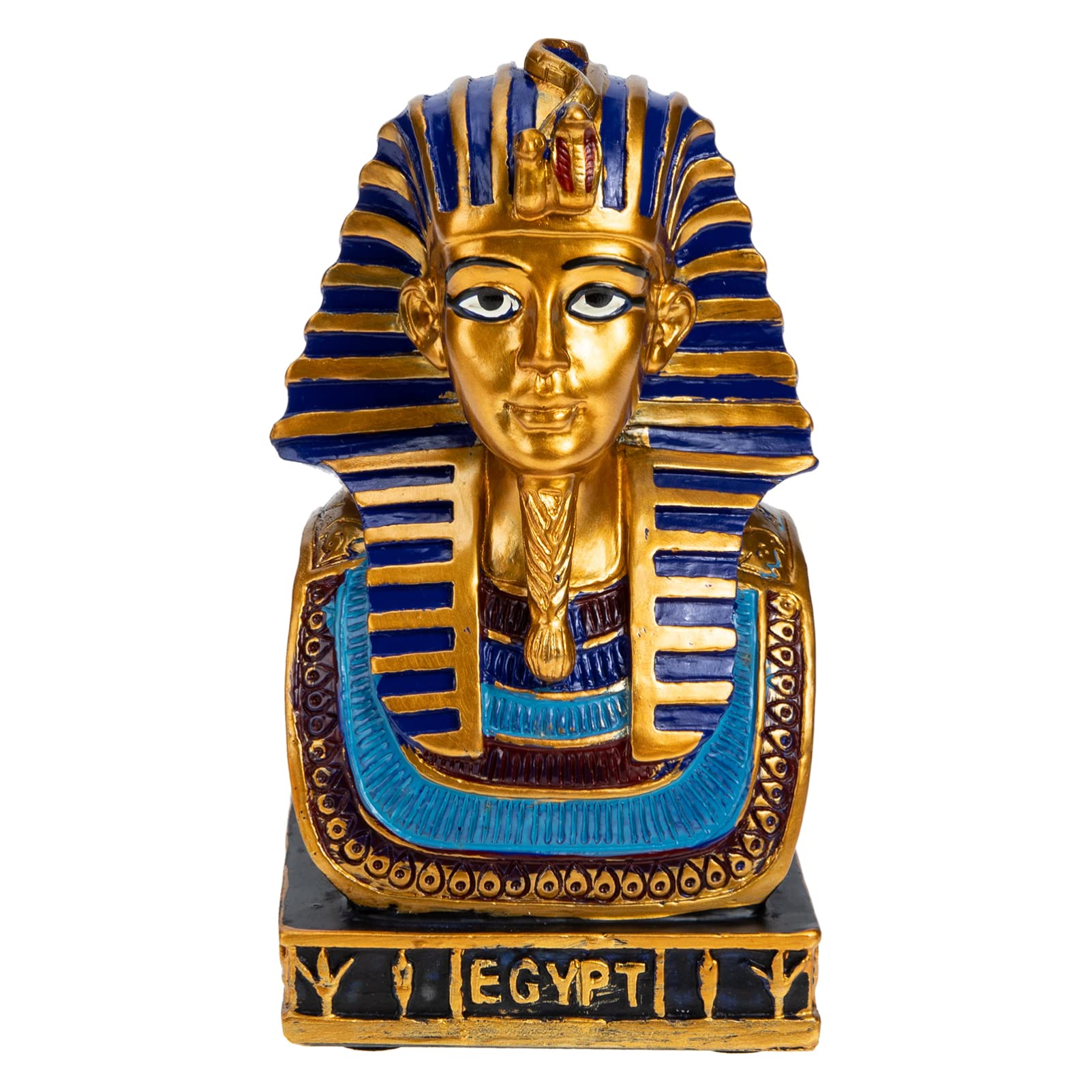 Buy Healifty Resin Egyptian Pharaoh Figurine Crown Bust Egyptian