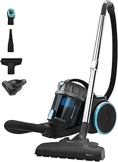 Cecotec Aspirateur Traineau sans Sac Conga Rockstar Multicyclonic XXL Animal, 800 W, Multicyclonique, Capacité de 4 L, 20 kPa, Filtre à Haute Efficacité, Tube Télescopique, Accessoires pour Animaux