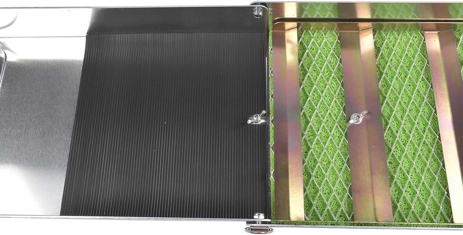 23Pcs 50" Folding Gold Sluice Box Kit, Portable Aluminum Groove