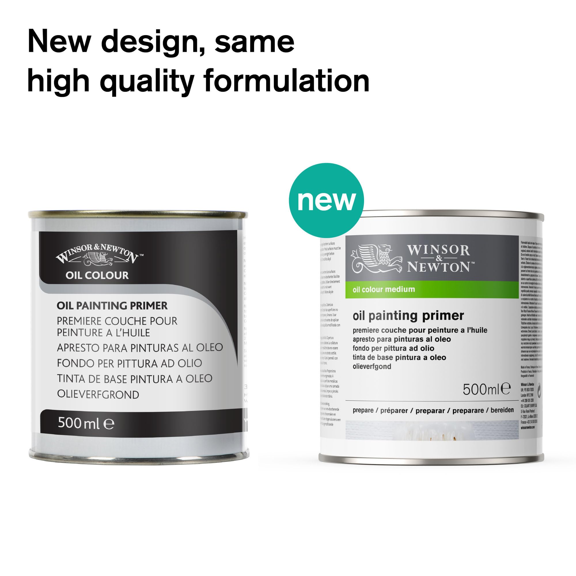 Winsor & Newton Oil Painting Primer, 500ml (16.9-oz) Tin : Amazon