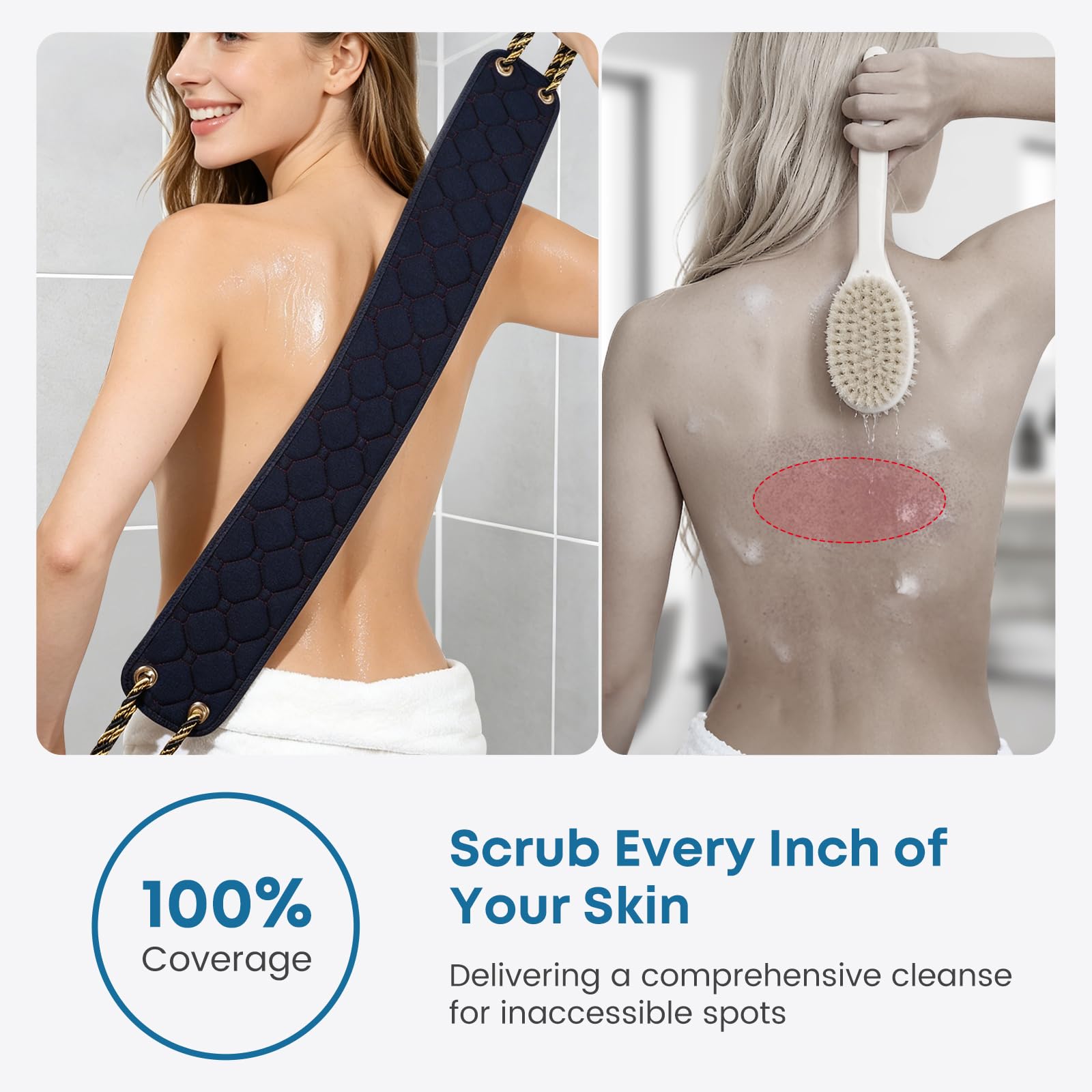 eaxun Back Scrubber - Exfoliate & Clean -3