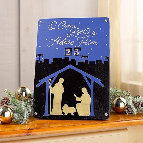 Miniatura 3 de Fun Express Calendario de Adviento con caballete, decoración del hogar, 1 pieza