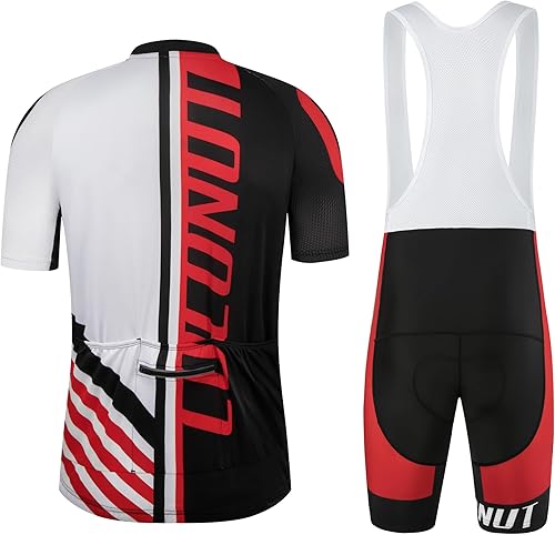 Miniatura 8 de Coconut Ropamo Conjunto de camiseta de ciclismo para hombre con peto acolchado 4D para ciclismo y carretera para hombre 1032, 1034, 1038,