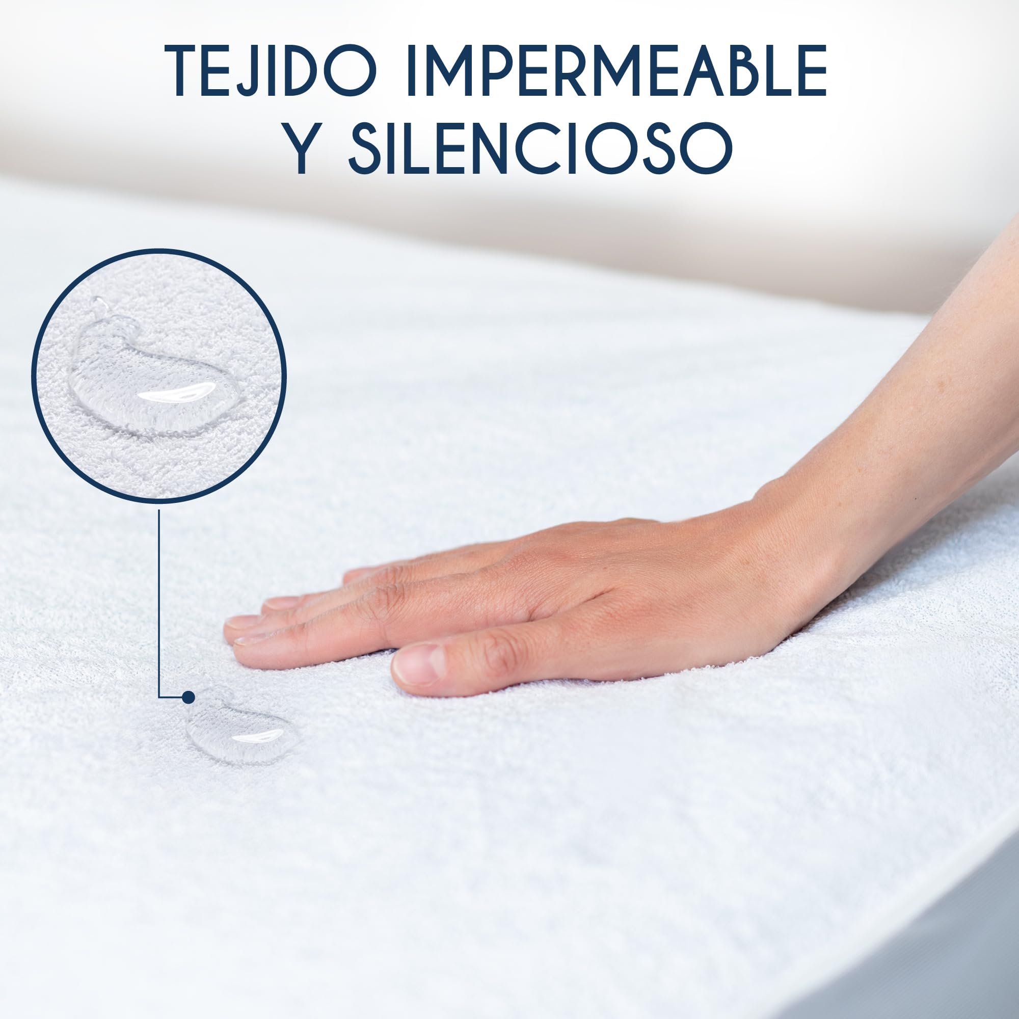 Dreamzie Protector Colchon 90 x 190 Impermeable para Niños – Protector Colchon 90x190 Suave e Hipoalergénica – Transpirable – Certificado Oeko-Tex — view 5