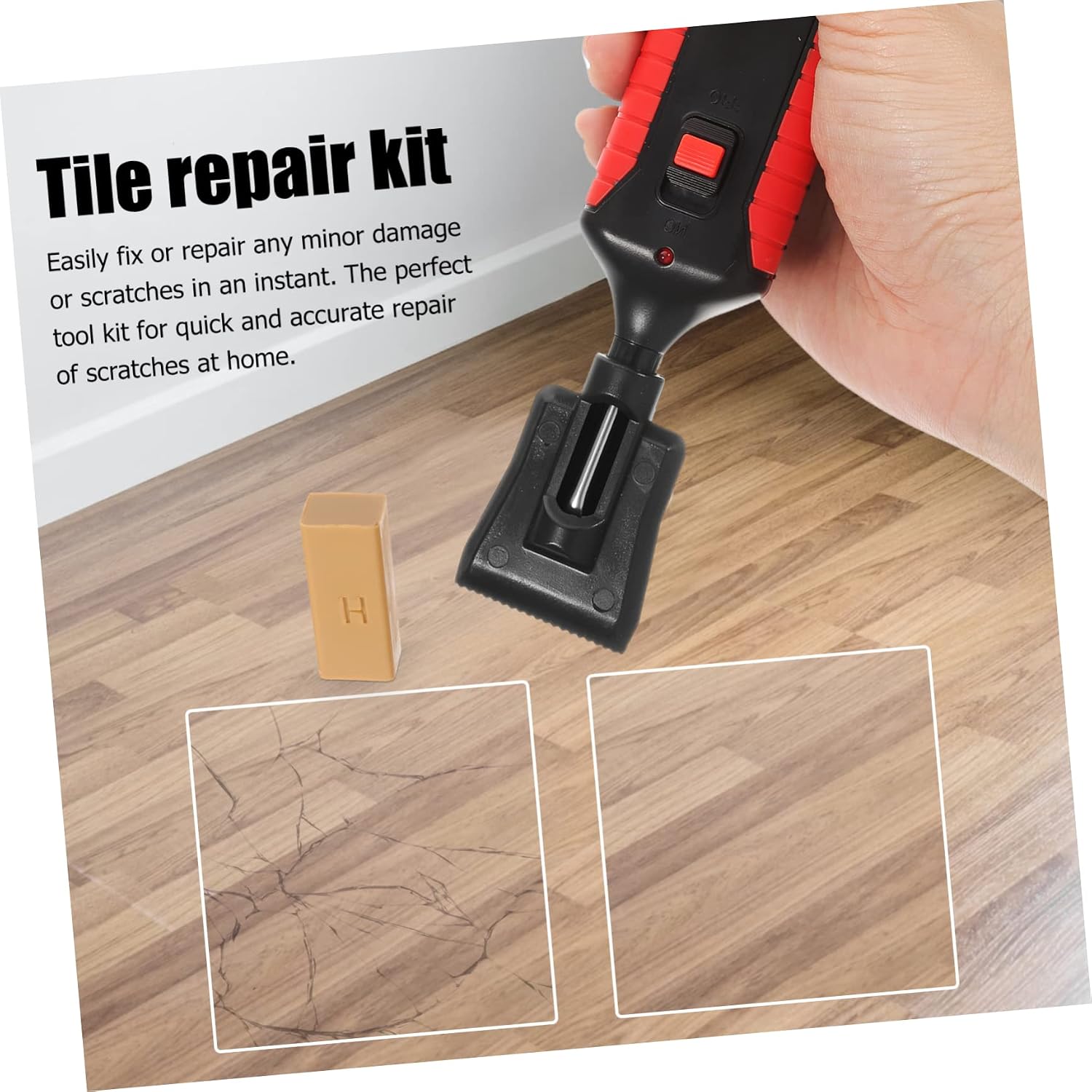 ORFOFE 3sets Floor Repair Wax Kit Color Wood Filler for Quick Scratch and Damage Restoration Laminate and Hardwood Application for Home and Kitchen Use