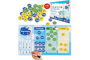 70 Piece Magnetic Place Value Learning System for Grades 1-4