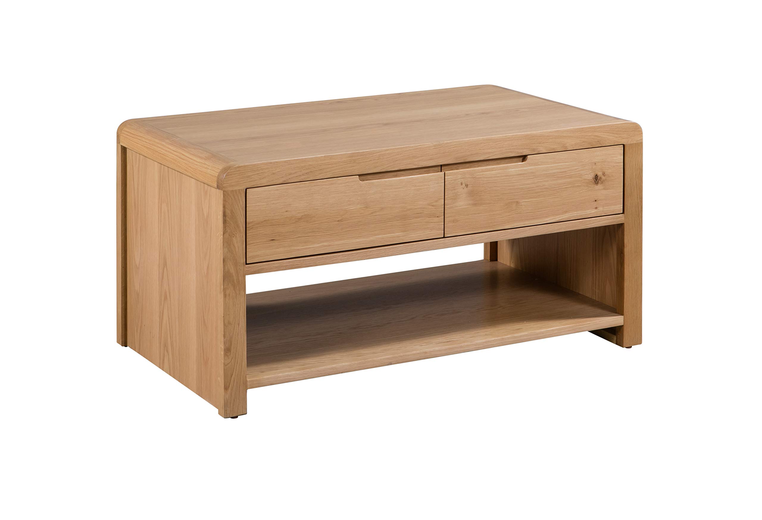 Julian Bowen Curve Rectangular Coffee TableOak from B&Q