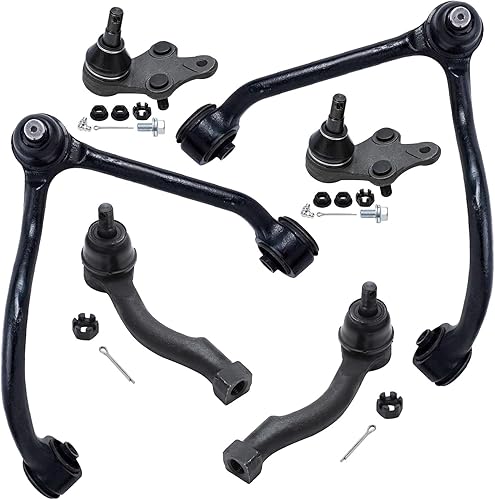 Miniatura 173 de Detroit Axle - Kit de suspensión delantera RWD para Chrysler 300 Dodge Charger Challenger Magnum 2 brazos de control superior con rótulas 2 rótulas
