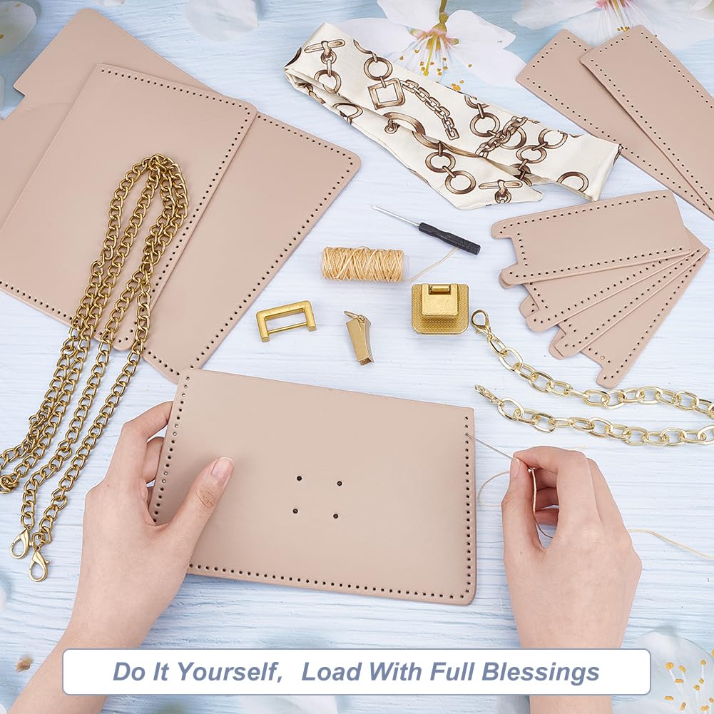 WADORN DIY Umhängetaschen-Nähset - PU-Leder Handtasche Selbst Nähen