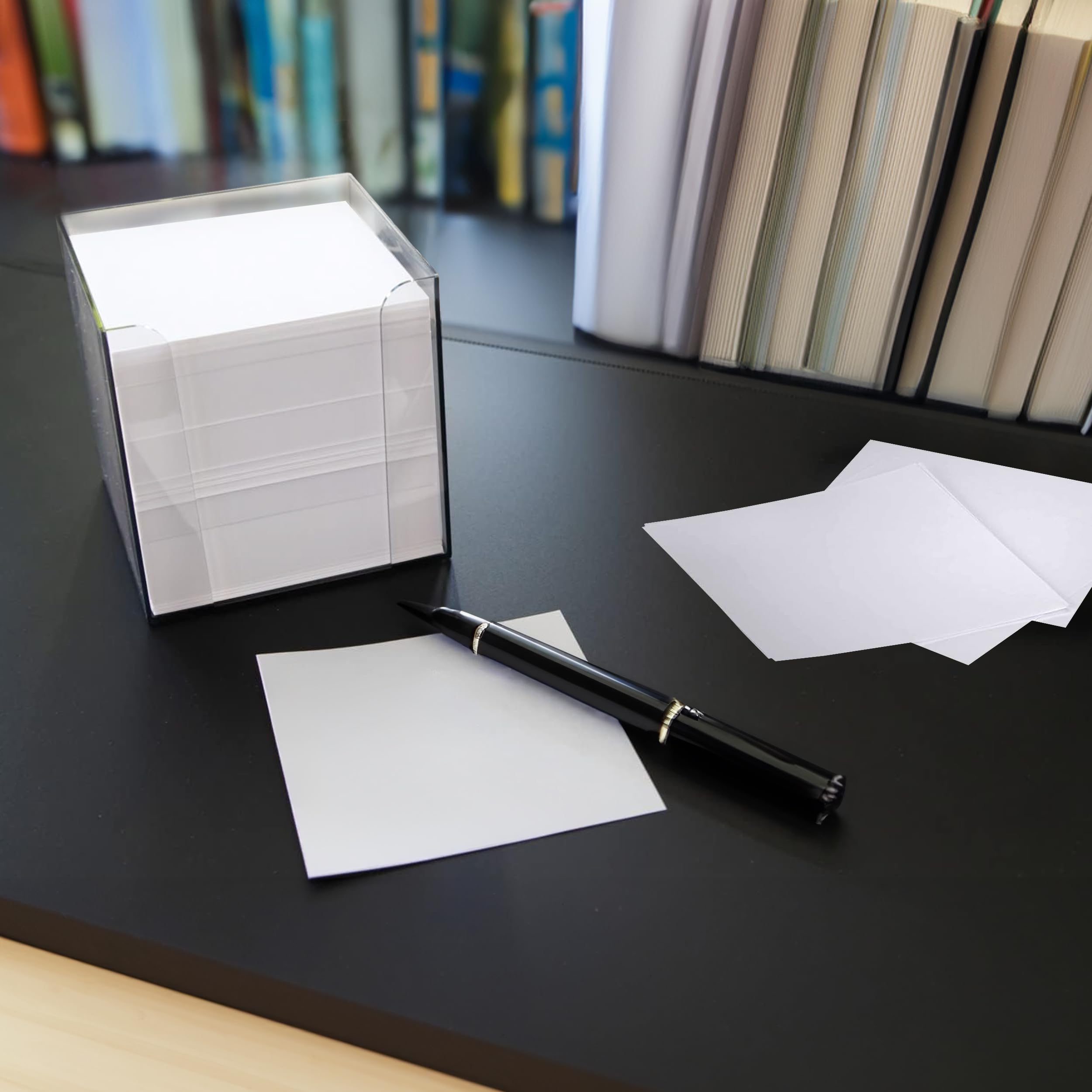 Herlitz Cassetta Per Foglietti Just Black - 700 Fogli 80g/m², 9x9x9 Cm, Design Moderno E Compatto - Foto 7