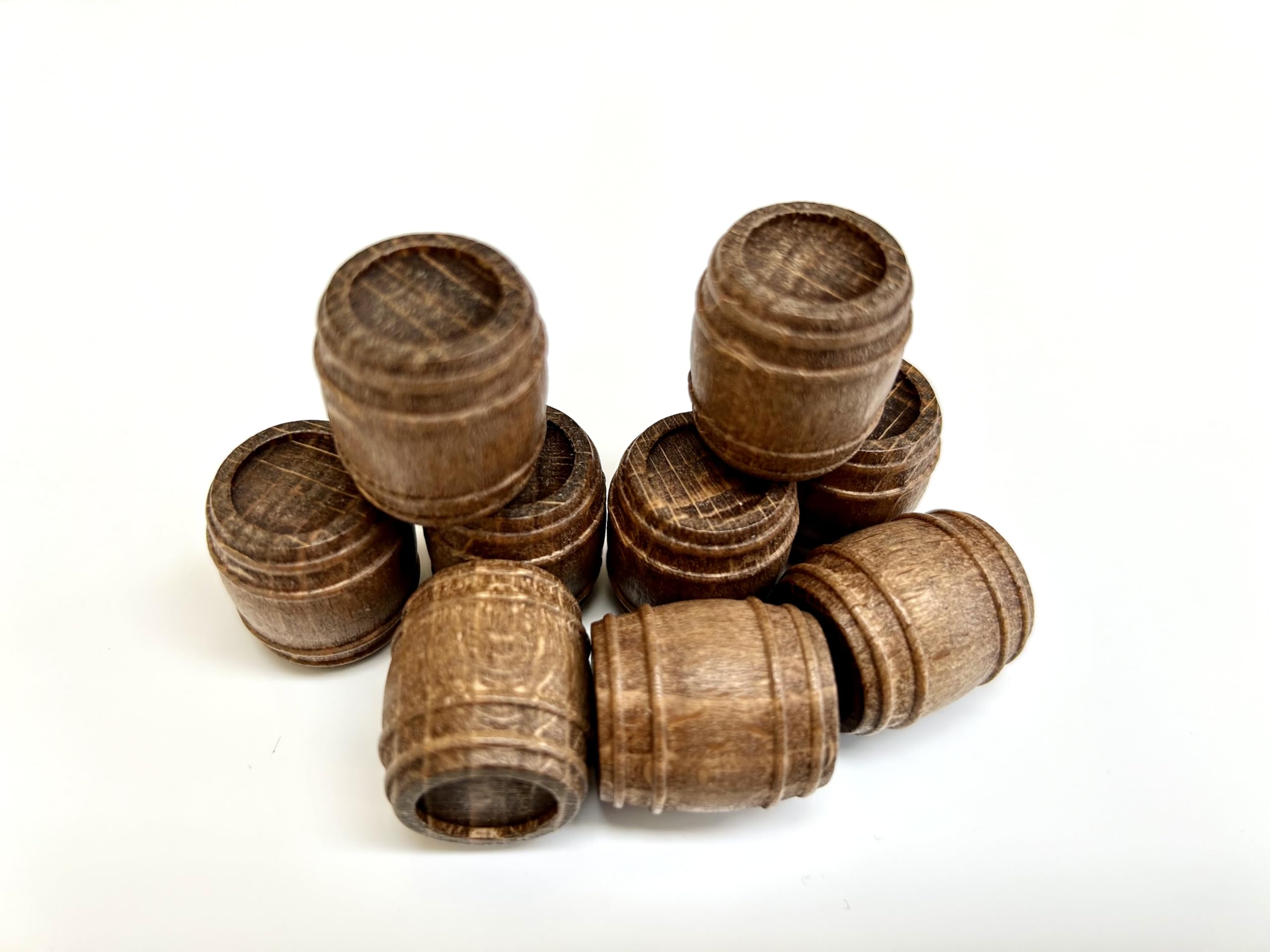 Botti in noce Ø 15 mm - 2 mm fresatura - confezione da 100 pezzi