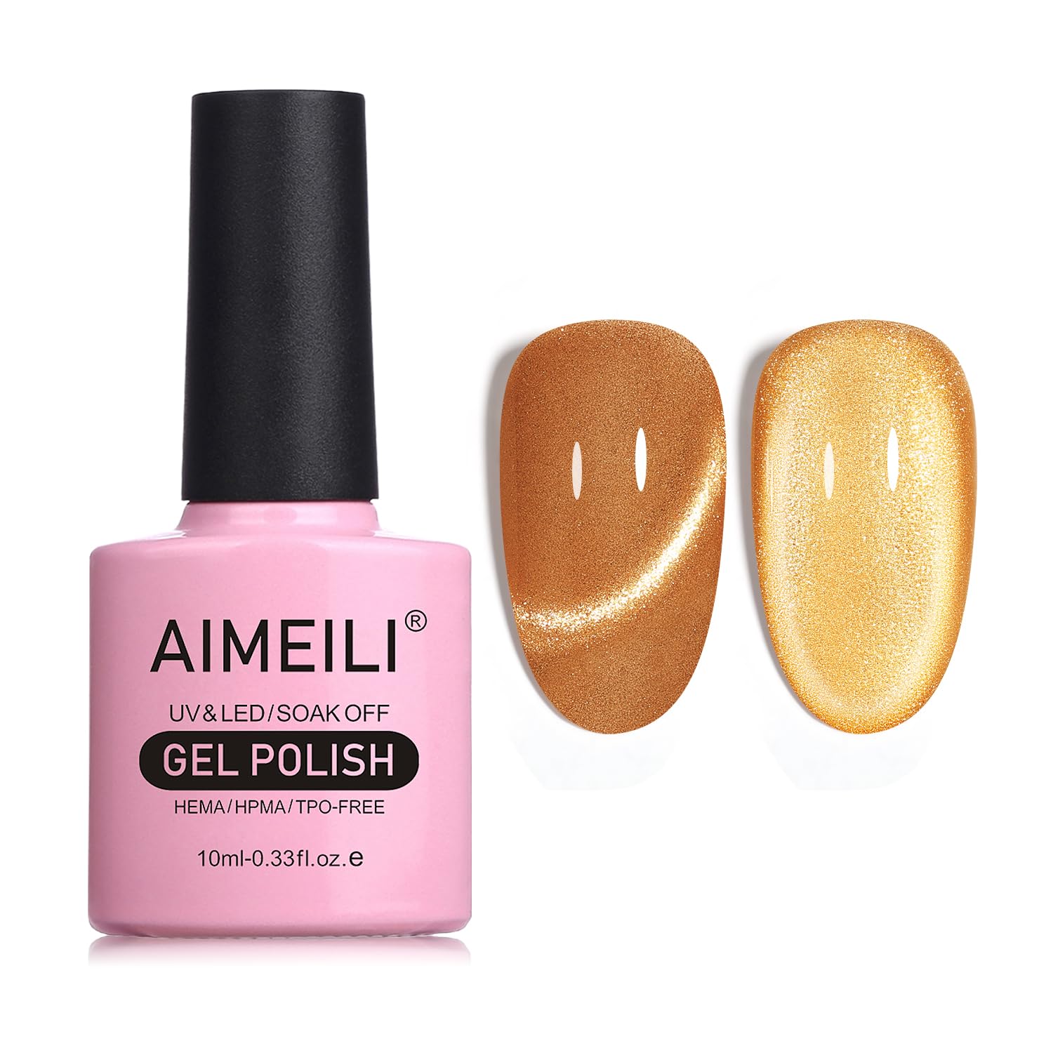 AIMEILI Cat Eye Gel Nail Polish Soak Off U V LED Hema Free Cruelty Free Vegan Gel Polish Colors for Nail Art DIY Gel Nail Manicure 723