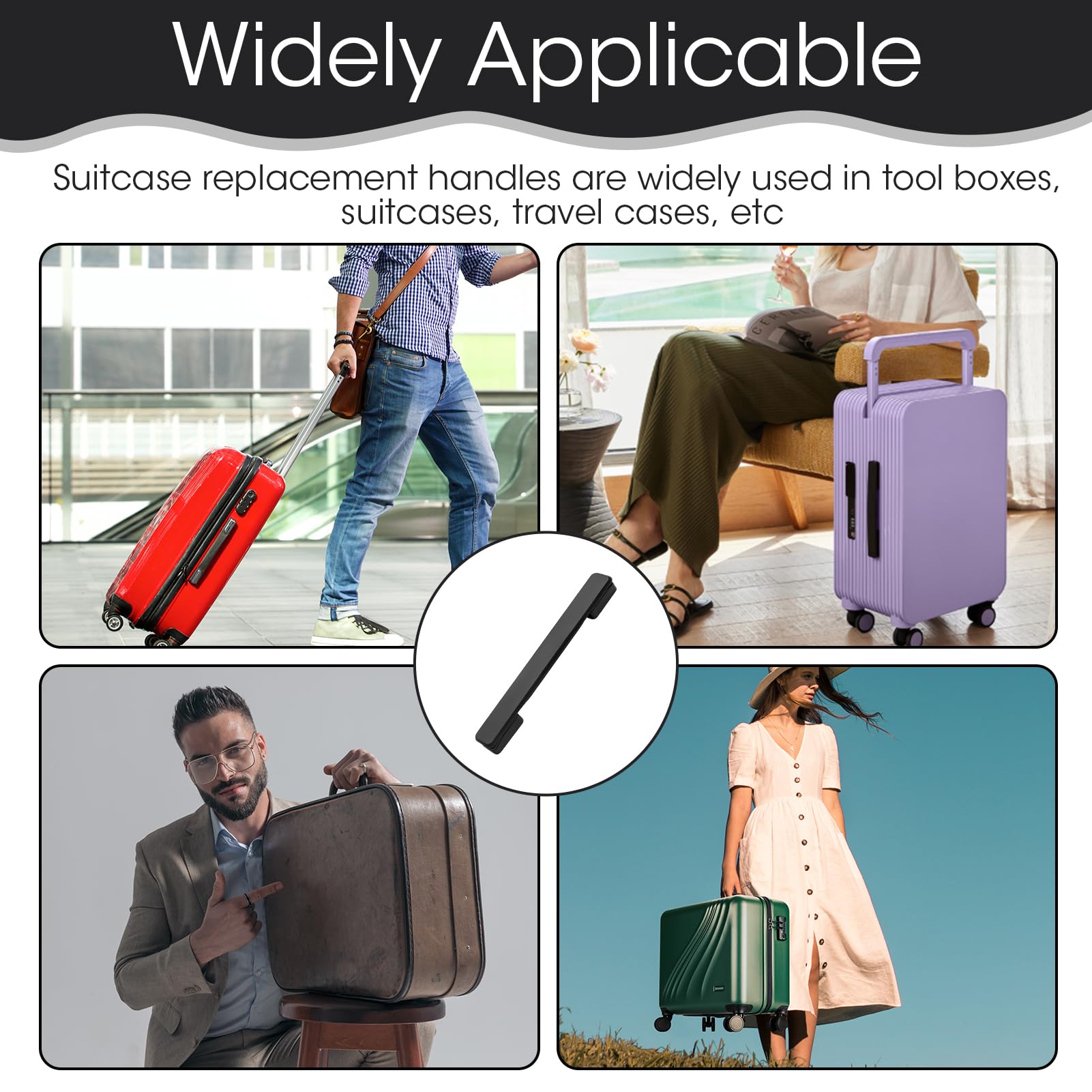 Remplacement De La Poignée De Bagage, Poignée De Transport De Valise En Plastique De 20 Cm De Long Pour Poignée De Traction De Bagage Pour Boîtes Et étuis