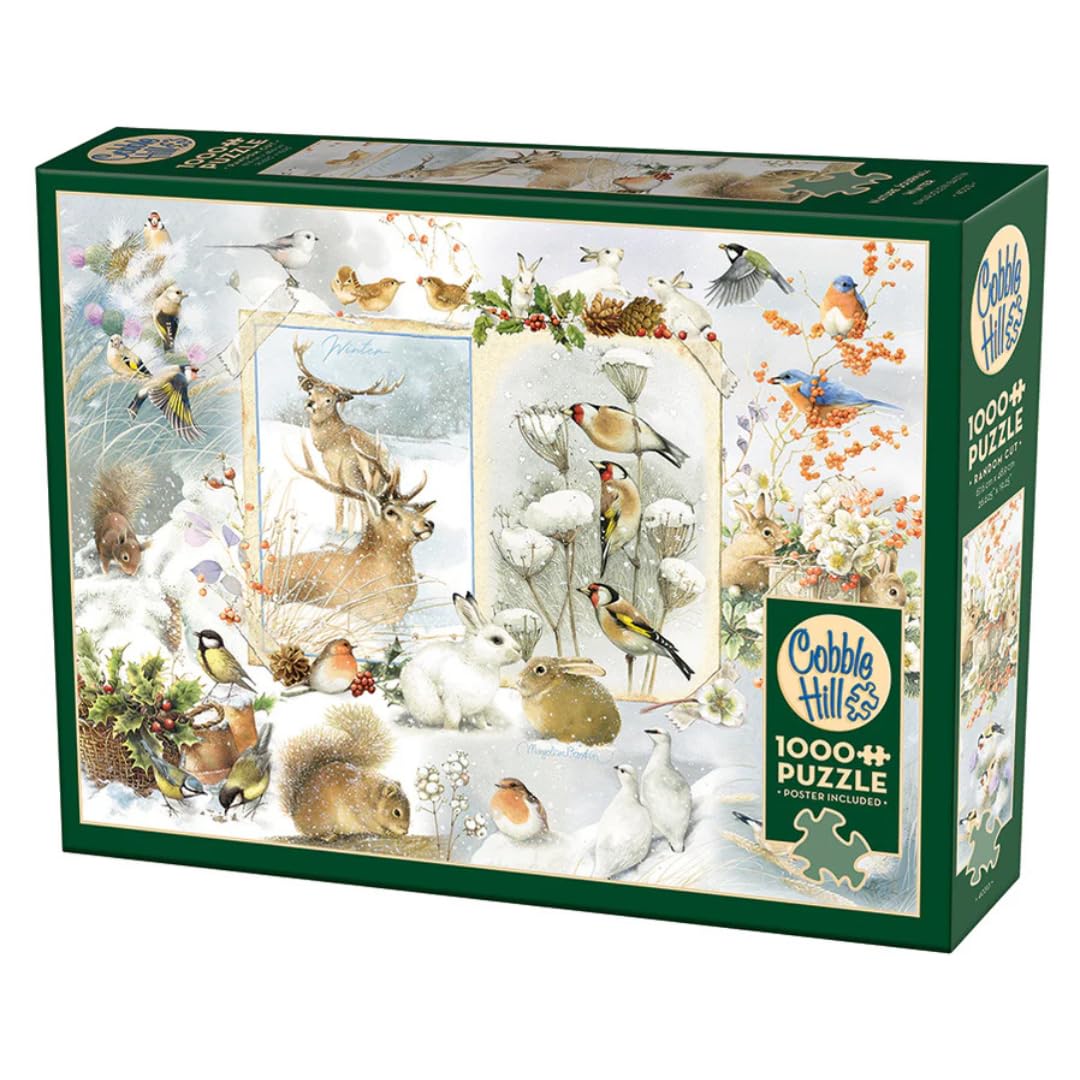 Cobble Hill 1000 Piece Puzzle - Nature Journal: Winter - Sample Poster Included