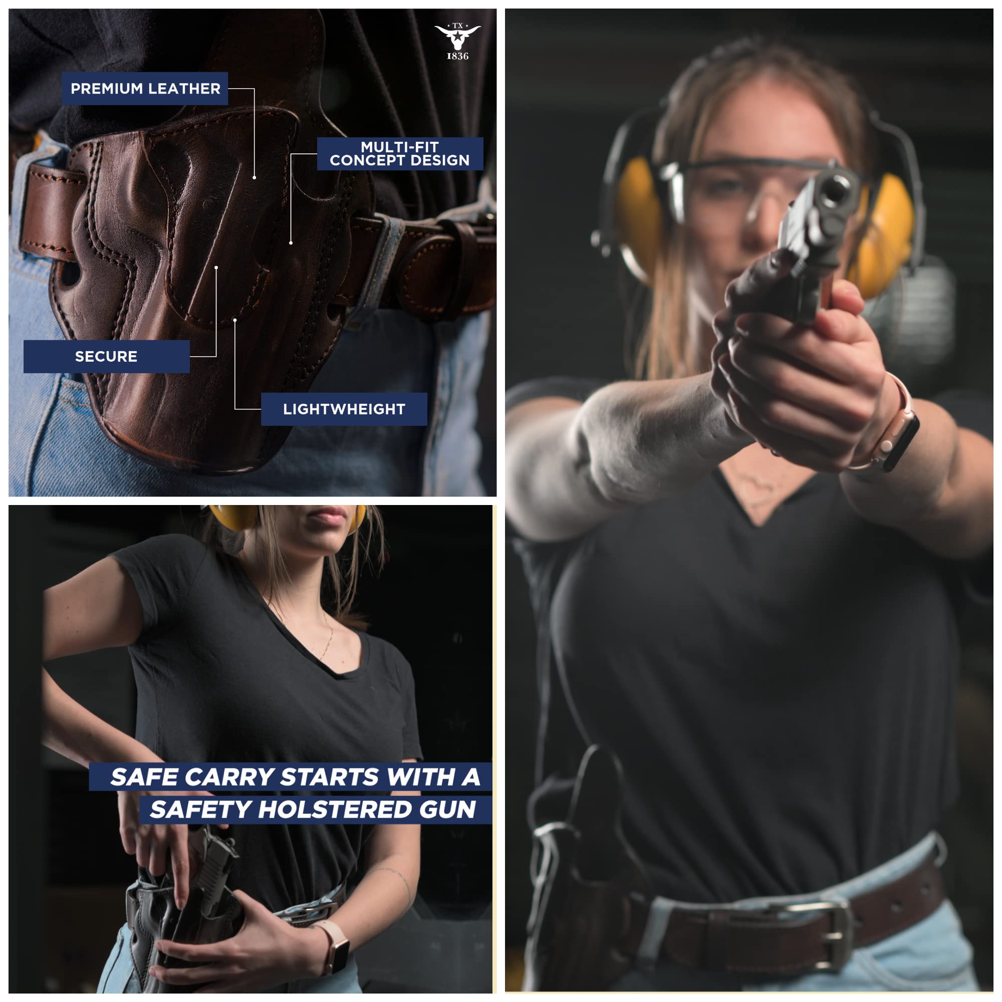 Tagua RCSB-7mm-308-DB-L Rifle Cartridge Shotshell Belt, Brown, 7mm/308/30-06/30-30 Caliber