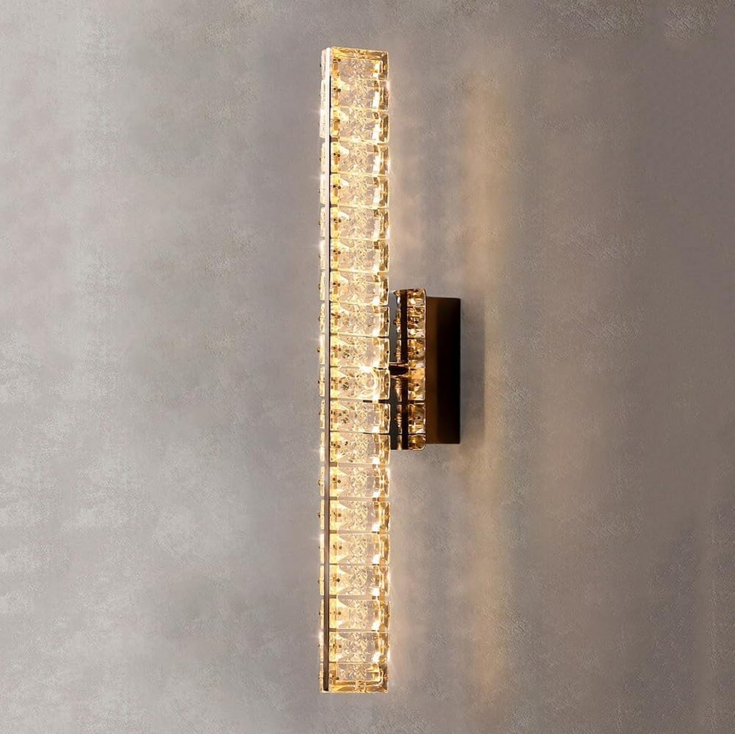 ZTCHSENZT Mirror Light 2-Lights Vanity Light Modern Crystal Bathroom Wall Sconce LED Wall Lamp Long Linear Gold Vanity Light Modern Wall Light,Lighting Wall Sconce,1 Light