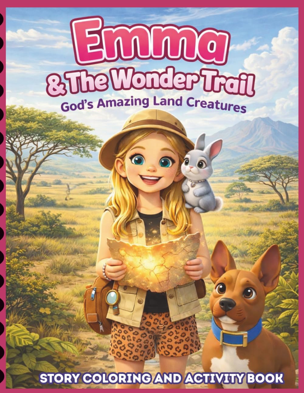 Emma & The Wonder Trail: God's Amazing Land Creatures, Story Coloring and Activity Book: A Faith-Filled Adventure Exploring God’s Creation Through Story, Coloring & Activities