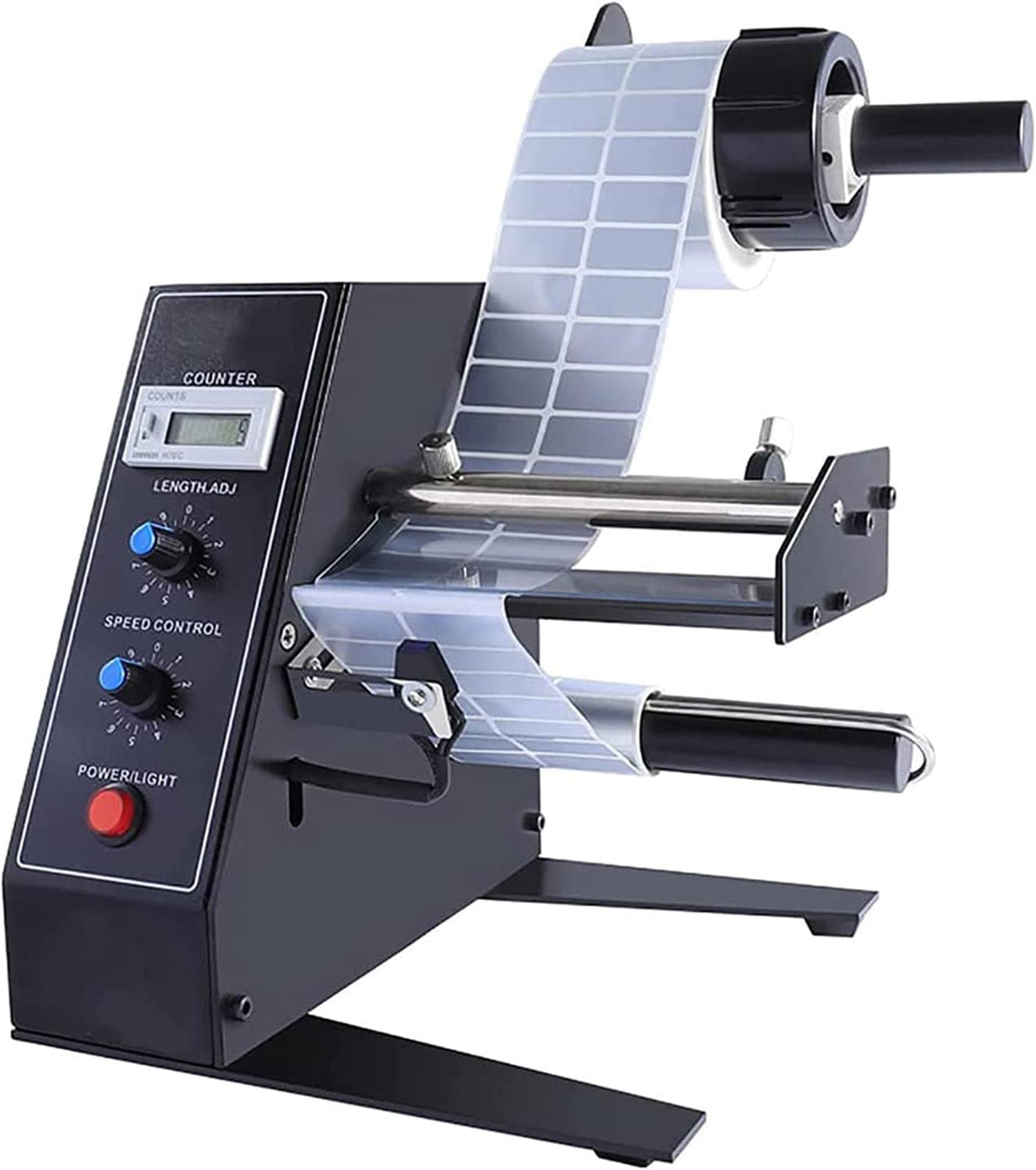 Machine de séparation d'étiquettes à comptage automatique 0-999999 pour rouleaux adhésifs