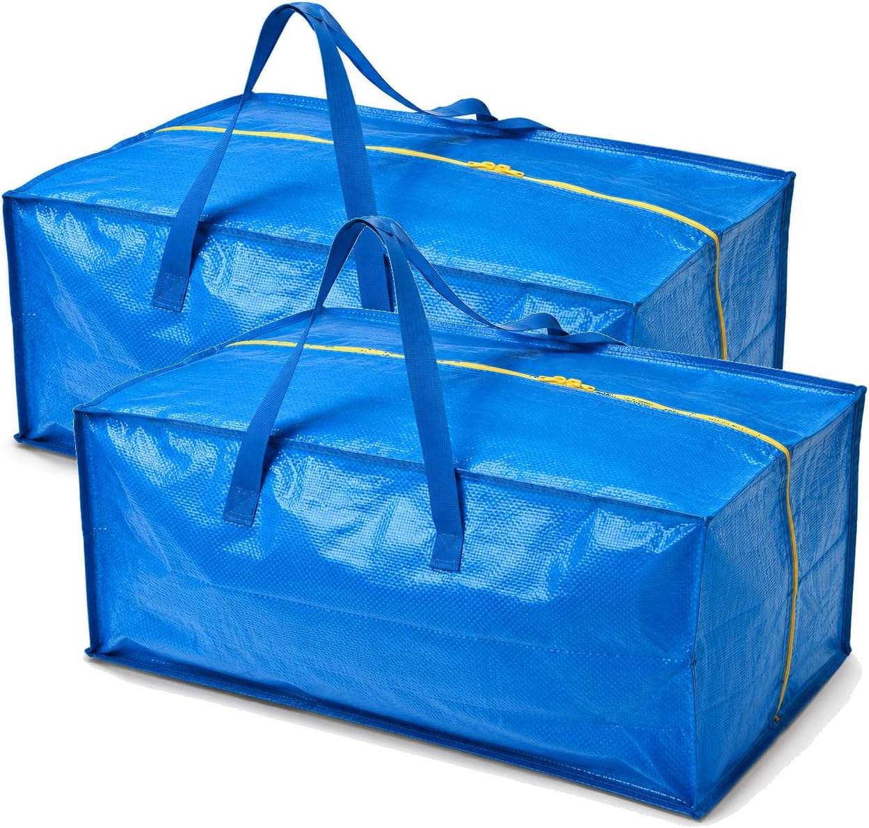 2 x FRAKTA Trunk for Trolley, Blue, Length: 73 cm Depth: 35 cm Height: 30 cm Max. load: 25 kg Volume: 76 l, Can be carried in your hand, on your back .
