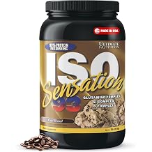 Ultimate Nutrition ISO Sensation 93 Whey Isolate, Cafe Brazil, 2 lb