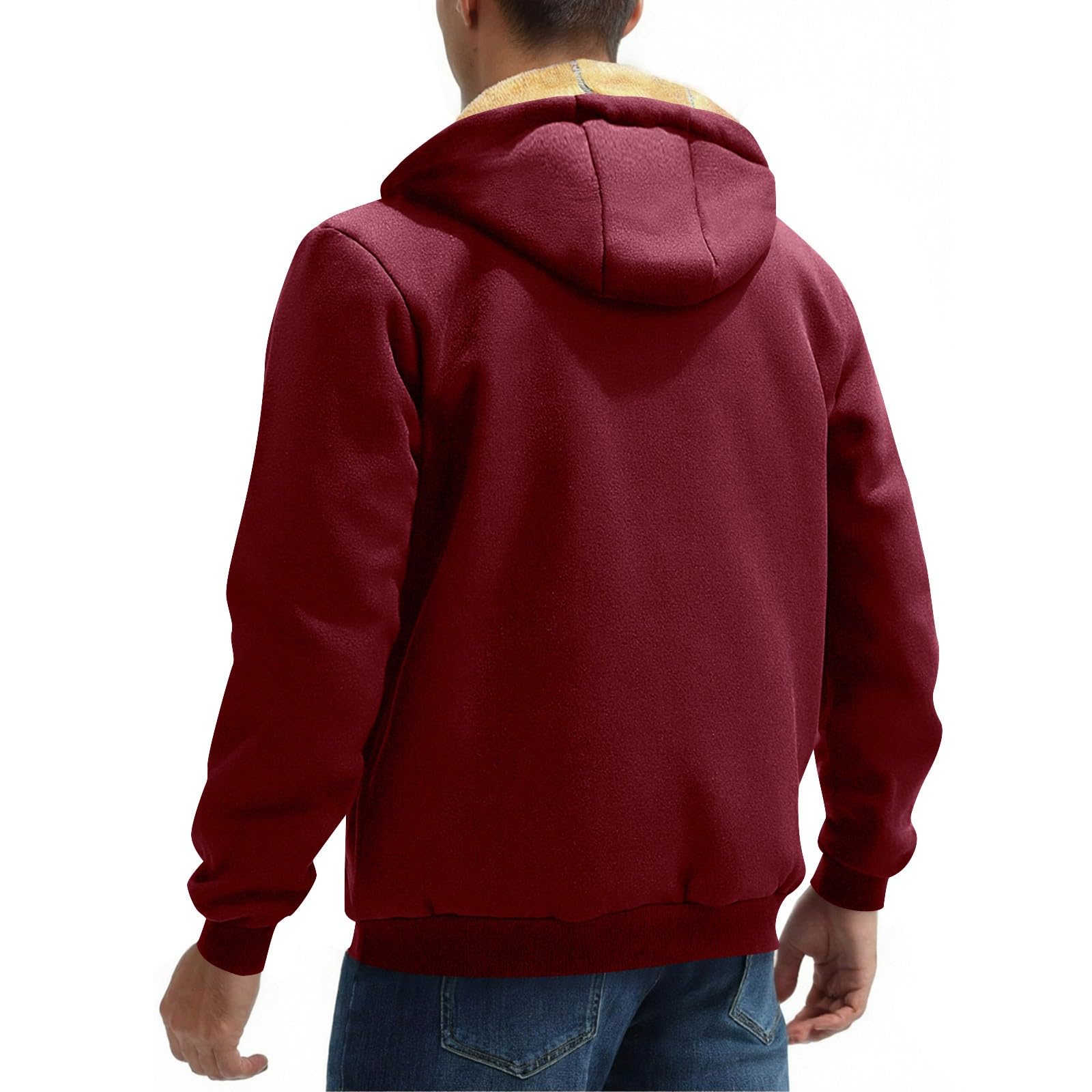 Sudadera con Capucha de Forro Polar, cálida y Suave, de Manga Larga, Estilo Casual y Deportivo para Actividades al Aire Libre.